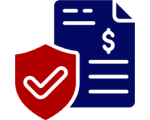 Protected payment symbol graphic